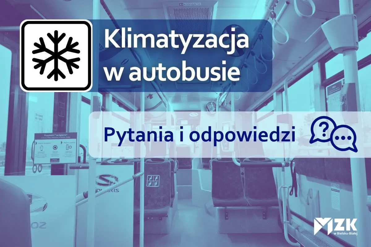 Informacje o klimatyzacji w autobusach MZK w Bielsku-Białej