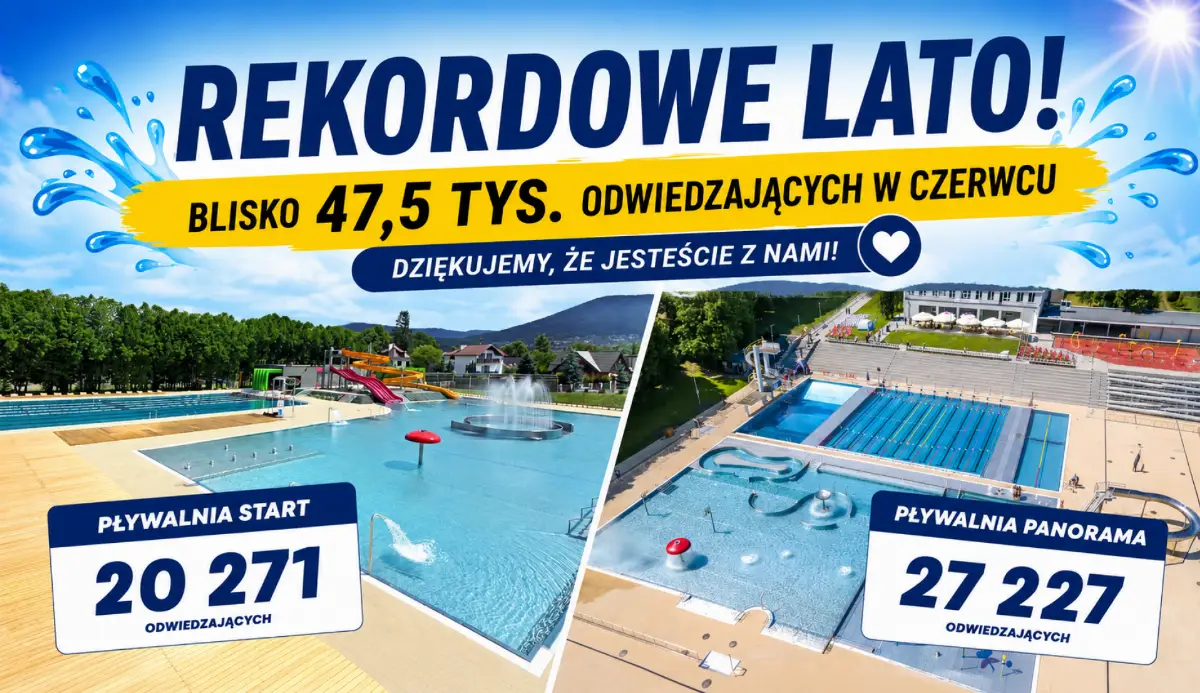 Wysoka frekwencja na bielskich pływalniach w sezonie letnim