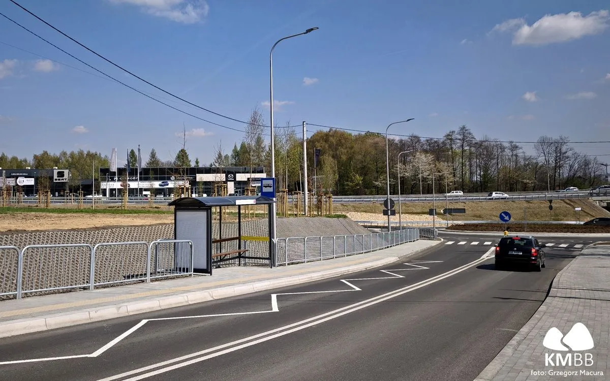 Nowy przystanek autobusowy w Komorowicach Śląskich