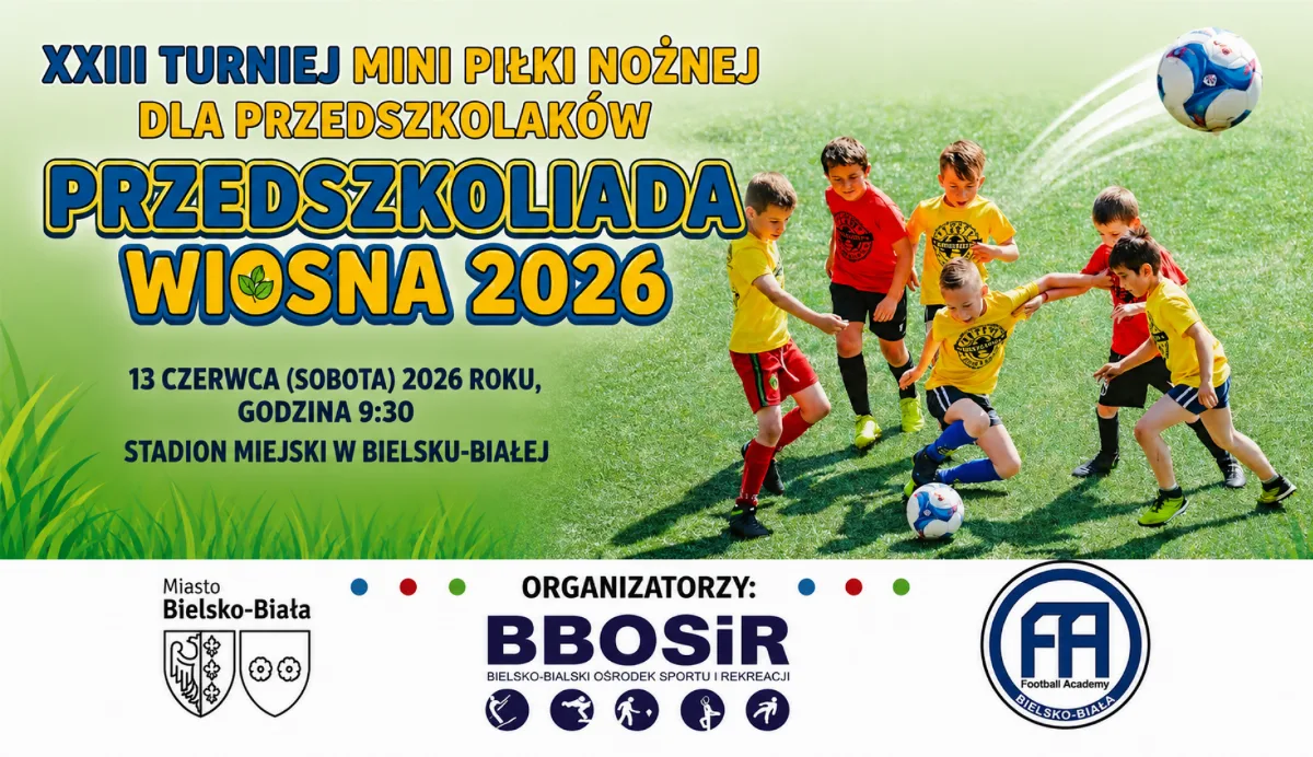 XXIII Bielsko-Bialska Przedszkoliada odbędzie się 13 czerwca na Stadionie Miejskim