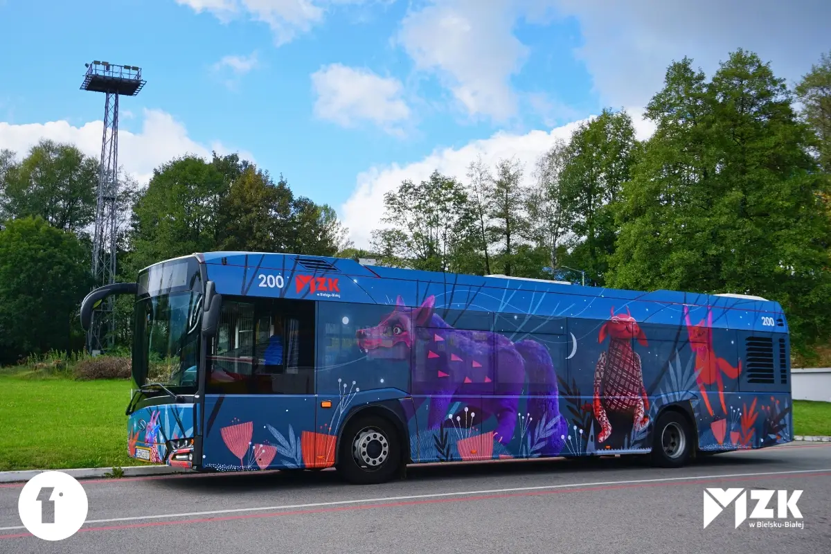 Trzecia edycja artystycznego autobusu MZK w Bielsku-Białej - 'Gosiołki' Małgorzaty Jankowskiej