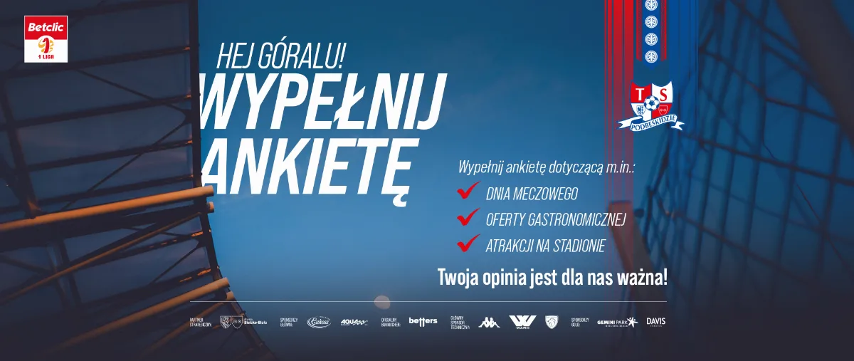 Ankieta dla kibiców na temat organizacji dnia meczowego
