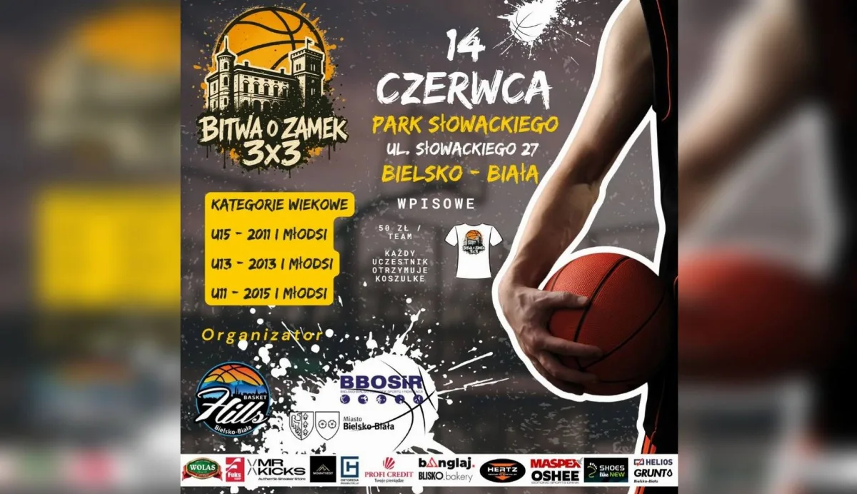 II edycja turnieju "Bitwa o Zamek 3x3" w Parku Słowackiego 14 czerwca