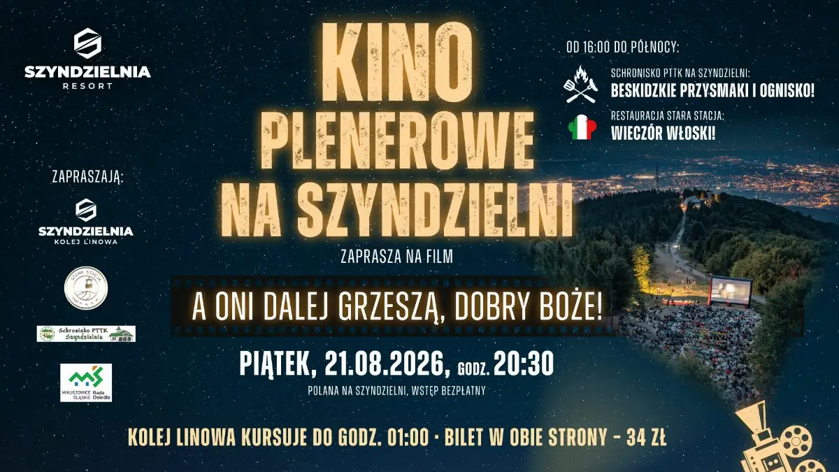 Kino plenerowe na Szyndzielni - seans francuskiej komedii