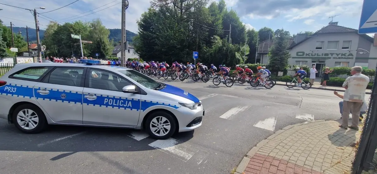 Zabezpieczenie bielskiego etapu Tour de Pologne przez Policję