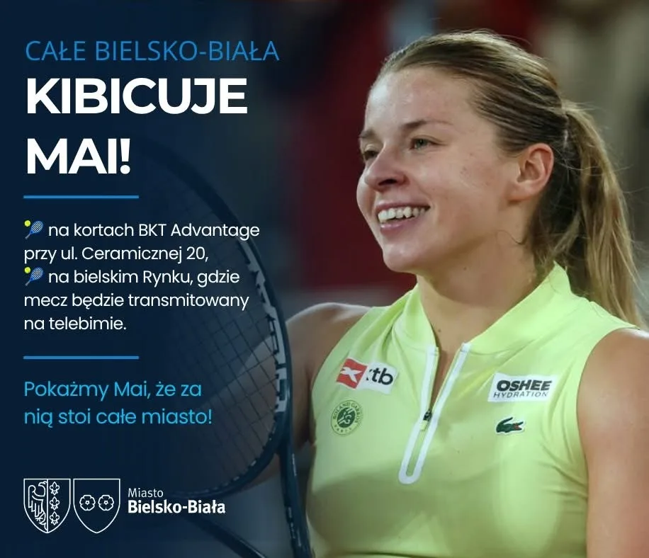 Maja Chwalińska w finale French Open – wspólne kibicowanie w Bielsku-Białej