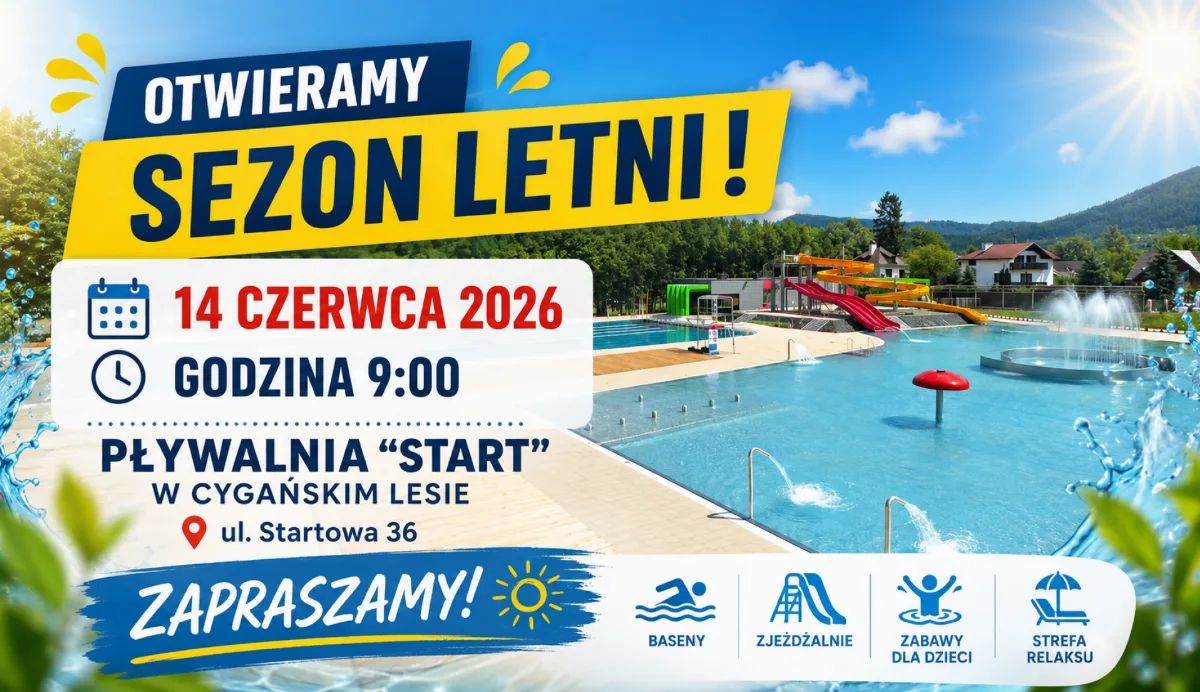 Otwarcie sezonu letniego na Pływalni Start w Cygańskim Lesie 14 czerwca
